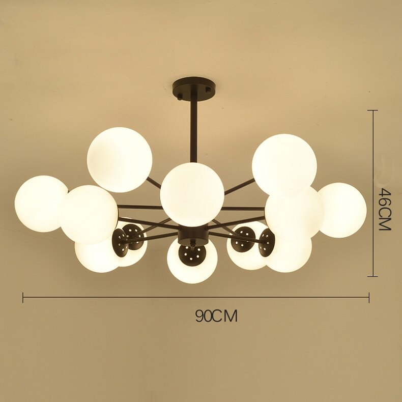 MDWELL Lustre Chandelier Lustres para sala de jantar E27 LED Adjustable Hanging Lights Wood Dining Lighting Fixtures