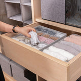 3PCS/Set Non-woven fabric underwear organizer Bras socks drawer organizer Foldable underwear box Wardrobe clothes storage box