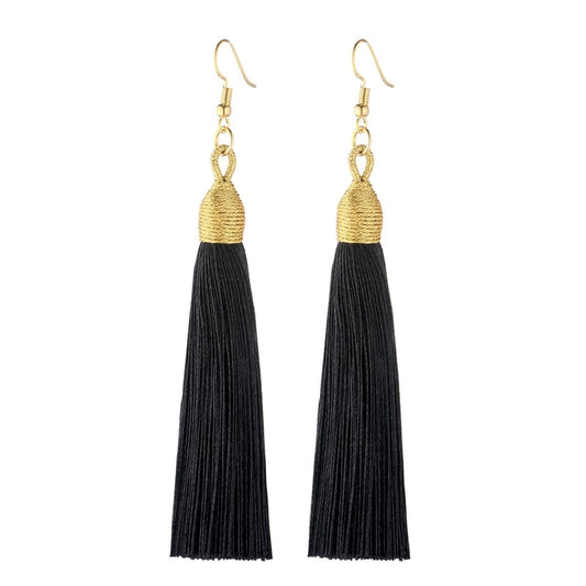 LOVBEAFAS 2021 Long Tassel Earrings For Women Boho Drop Dangle Fringe Earrings Wedding Vintage Statement Fashion Jewelry