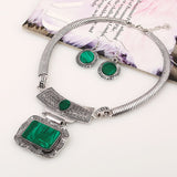 LZHLQ Fashion 4 Color Bohemia Collier Big Statement Maxi Necklace Set Punk Ethnic Power Choker Necklace Women Jewelry