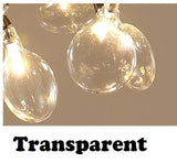 Modern LED Ceiling Chandelier Lighting Living Room Bedroom Chandeliers Creative Home Lighting Fixtures AC110V/220V Glass shade