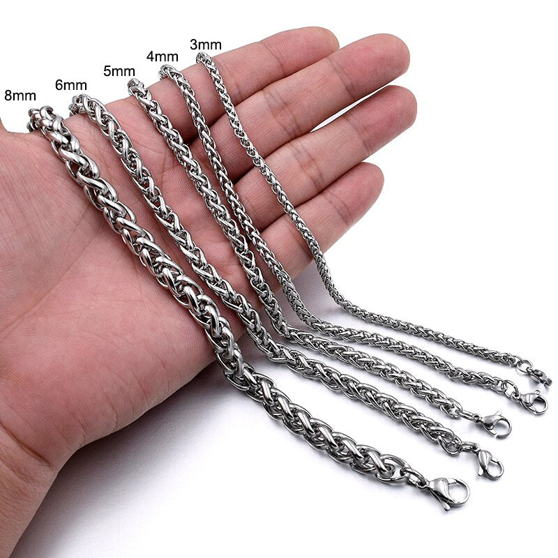 GOKADIMA Stainless Steel Chain Necklace for mens Jewelry