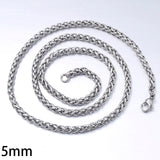 GOKADIMA Stainless Steel Chain Necklace for mens Jewelry
