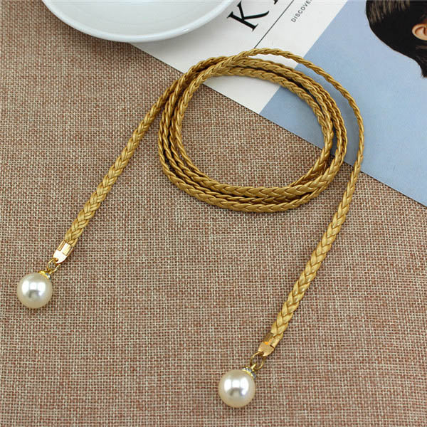 New Fashion Girls Metal Waist Chain Gold Plated Belt Decoration Belt for Dresses Women Circle Metal String Designer Belts