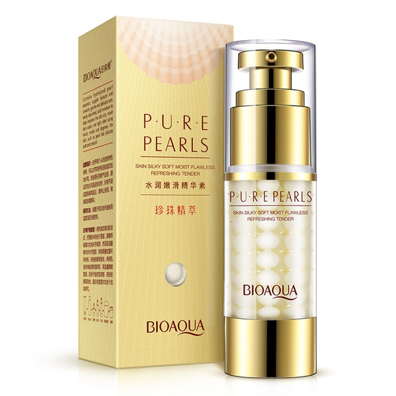 BIOAQUA Pure Pearl Collagen Hyaluronic Acid serum Face Skin Care Moisturizing Hydrating Anti Wrinkle Anti Aging Essence Cream