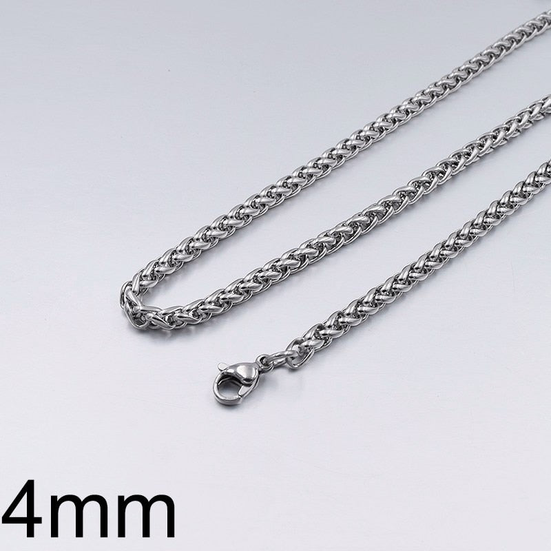 GOKADIMA Stainless Steel Chain Necklace for mens Jewelry