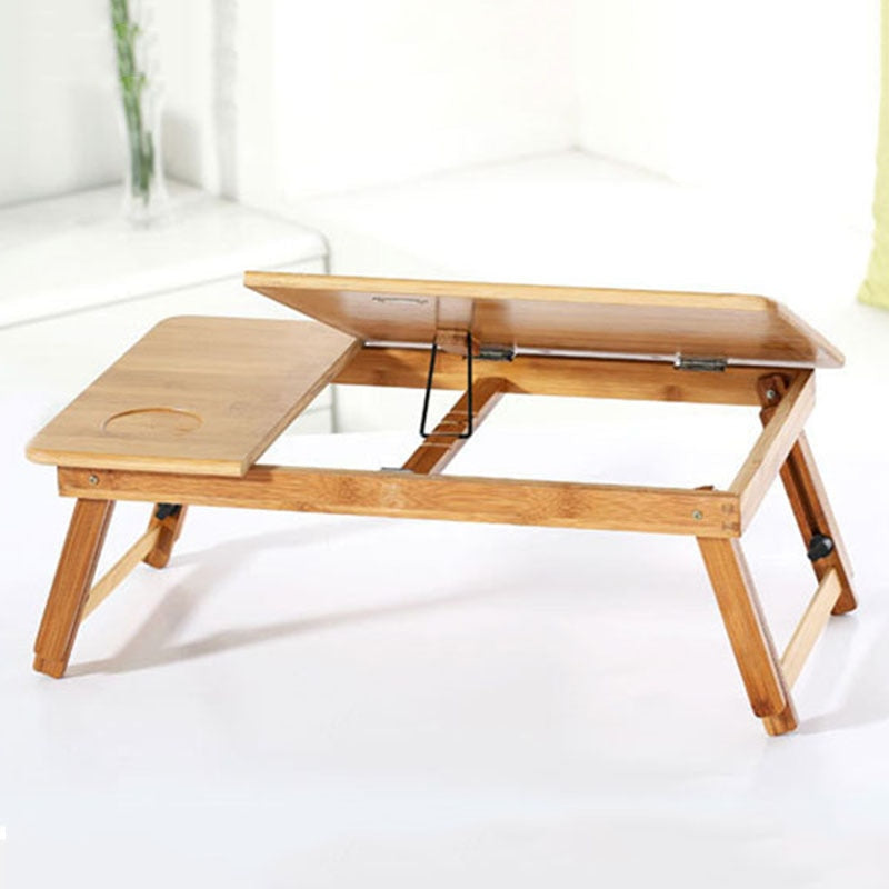 Adjustable Bamboo Computer Stand Laptop Desk Notebook Desk Laptop Table For Bed Sofa Bed Tray Picnic Table Studying Table