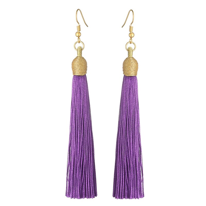 LOVBEAFAS 2021 Long Tassel Earrings For Women Boho Drop Dangle Fringe Earrings Wedding Vintage Statement Fashion Jewelry