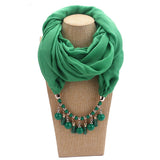 2020 Necklace Pendant Scacarves Women Foulard Femme Accessories Muslim Hijab Stores