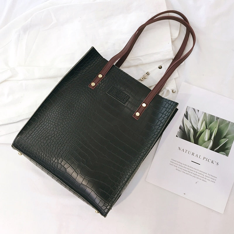 Fashion Crocodile Pattern Women Handbag Leather Ladies Hand Bags Luxury Handbags Women Bags Designer shoulder bag for women 2021