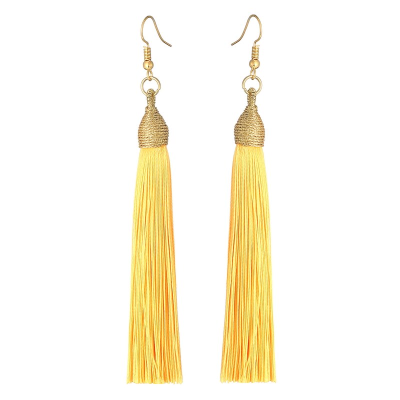 LOVBEAFAS 2021 Long Tassel Earrings For Women Boho Drop Dangle Fringe Earrings Wedding Vintage Statement Fashion Jewelry