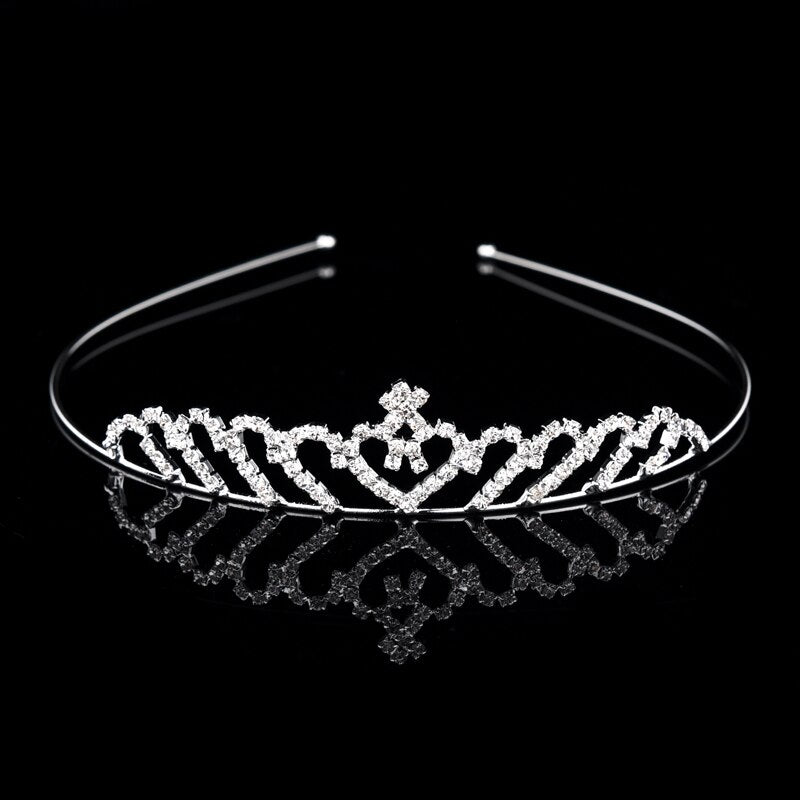 Bridal Crystal Tiaras and Crowns Headband Kid Flower Girls Bridesmaid Wedding Hair Accessiories Hair Jewelry