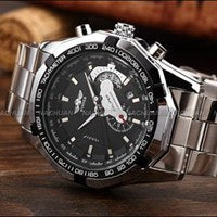 2022 WINNER Men Gold Watches Stainless Steel Band Automatic Mechanical Watch Male Skeleton Wristwatch Luxury Brand Sports Design