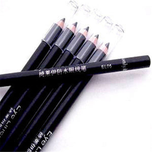 Waterproof 2PCS/set Black Cosmetic Eyes Makeup Eyeliner Pencil Liner Combination Hot Sale High Quality