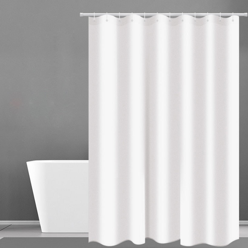 Shower Curtain Hotel Heavy Weight Shower Curtain Waterproof and Mildew Free Bath Curtains White Shower Curtains D40