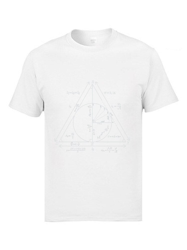 Math Teacher Formula Website T Shirts Triangle Law Summation College Tshirts Mens 2019 University T-Shirts High Quality Tees