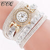 CCQ Fashion Luxury Women Rhinestone Bracelet Watches Ladies Quartz Watch Casual Women Wristwatches Clock Relogio Feminino Hot