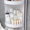 360 Degree Rotating Bathroom Organizer Shelf Wall Mounted Shampoo Cosmetic Storage Rack Household Kitchen Bathroom Accessories