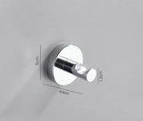 Chrome Polished Stainless Steel Single Robe Hook Wall Mounted Towel Hook Clothes Hook Bathroom Hardware