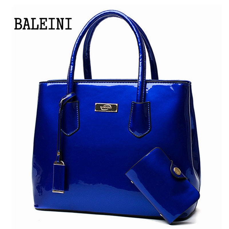 2 in 1Women Leather bags Mirror Shoulder Bags+ card package Fashion Top-Handle Handbags Casual Tote Bags Designer Messenger Bags