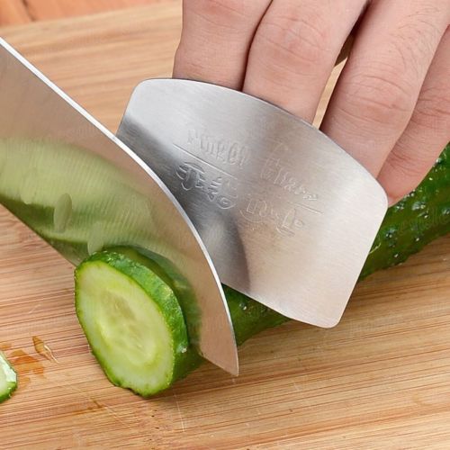 Stainless Steel Kitchen Tool Hand Finger Protector Knife Cut Slice Safe Guard