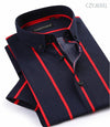 Summer Fashion Men Shirt Cotton Striped Short Sleeve Casual Shirts Button Down Collar Slim Fit Classic Clothing