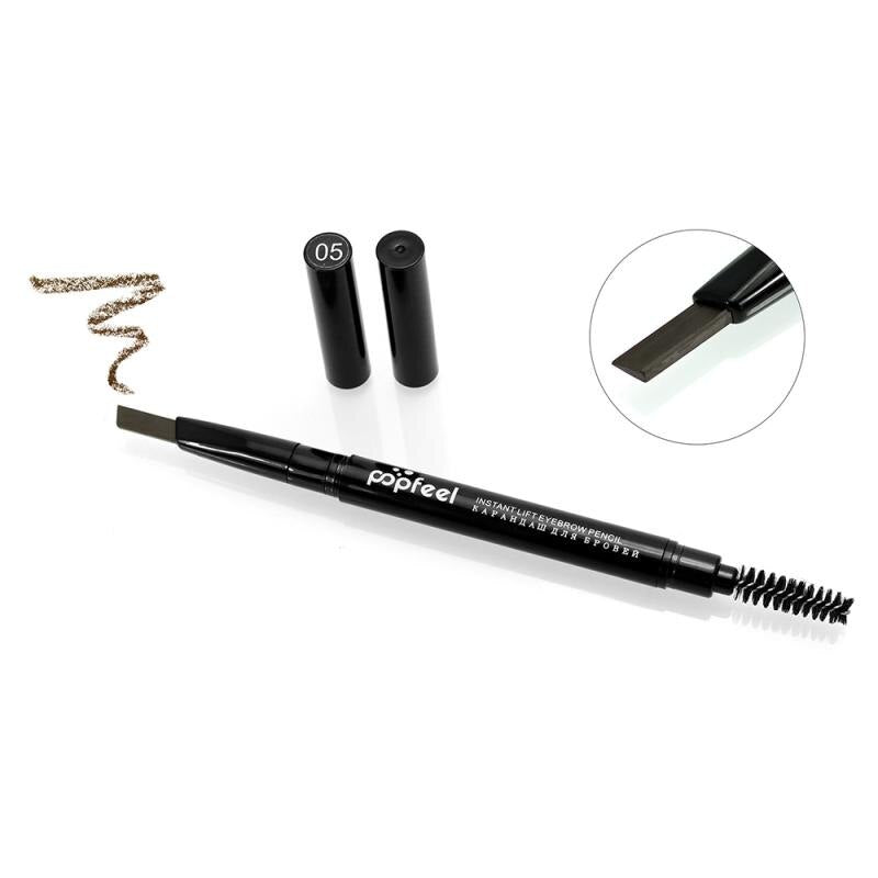 Popfeel 5 Colors Waterproof Eyebrow Pencil Long Lasting Not Blooming Easy To Color Eye Brow Pen Make Up Beauty Tools TSLM1