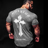 Mens Cotton T-shirt 2018 New Gyms Fitness Workout t shirt Man Summer Casual Fashion Creativity Print Tees Tops Brand Clothing