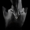 Newest Fashion Elegant Rhinestone Necklaces & Round Pendants Neckalce 925 Sterling Silver Choker Necklace For Women Jewelry Gift