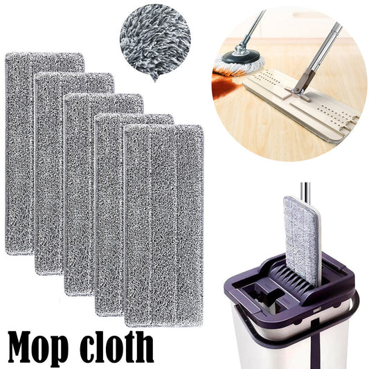 Mop Floor Cleaning Replacement Cloth Microfiber Replacement Mop Pad Paste Cloth Cover Spray Water Spraying Flat Dust 1/2/5pcs