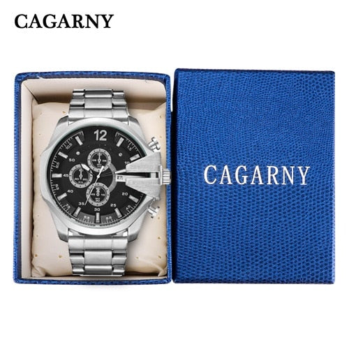 Mens Watches Top Brand Luxury Gold Steel Quartz Watch Men Cagarny Casual Male Wrist Watch Military Relogio Masculino Dropship