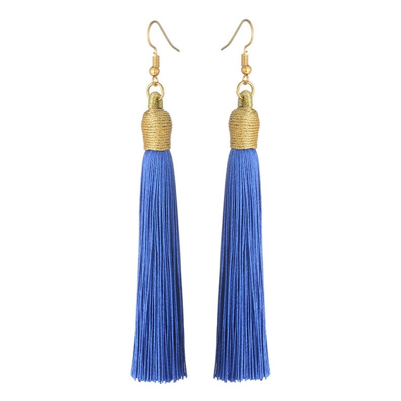 LOVBEAFAS 2021 Long Tassel Earrings For Women Boho Drop Dangle Fringe Earrings Wedding Vintage Statement Fashion Jewelry