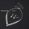 TREAZY Silver Color Rhinestone Crystal Bridal Jewelry Sets for Women Necklace Earrings Bracelet Set Wedding Jewelry Accessories