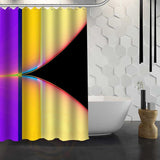 Custom Classic Striped Pattern Shower Curtain With Hooks High Defintion Printing Fabric Shower Curtain for Bathroom