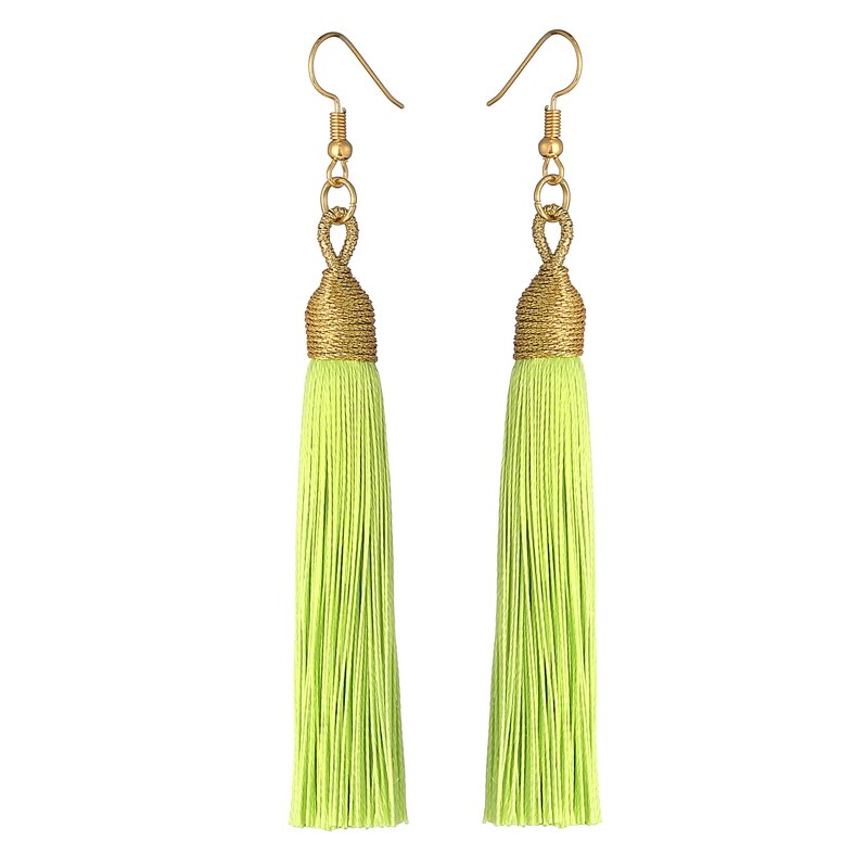 LOVBEAFAS 2021 Long Tassel Earrings For Women Boho Drop Dangle Fringe Earrings Wedding Vintage Statement Fashion Jewelry