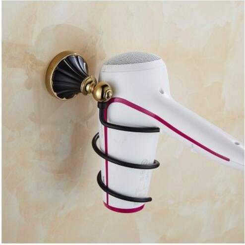 Bathroom Accessories Zinc alloy black gold Finish Towel Ring Robe Hook Toilet Brush Holder Towel Bar Bathroom Set Paper Holder