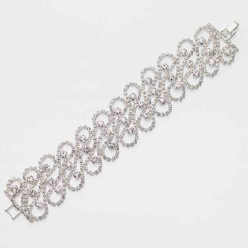 YFJEWE Fashion Charm Bracelets & Bangles for Women Luxury Rhinestone Crystal Bridal Wedding Accessories Jewelry Wholesale B149