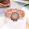 Fashion Women Rose Gold Flower Rhinestone Wrist Watches Luxury Casual Female Quartz Watch Relogio Feminino Drop Shipping