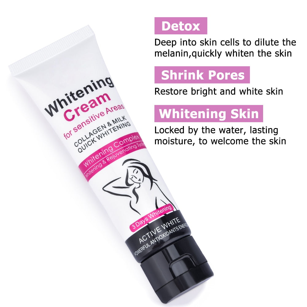 Underarm Whitening Cream Armpit Whitening Cream Legs Knees Private Parts Body Whitening Cream Intimate Body Skin Care Creams