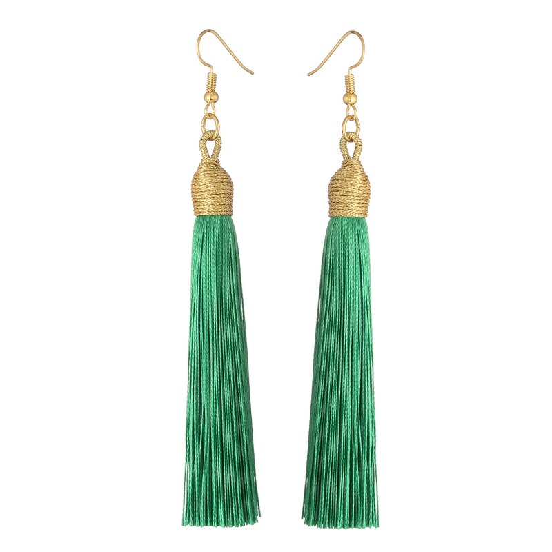 LOVBEAFAS 2021 Long Tassel Earrings For Women Boho Drop Dangle Fringe Earrings Wedding Vintage Statement Fashion Jewelry