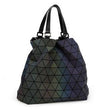 Maelove Luminous Bag 2021 Geometric Lattic Diamond Plaid Handbags Shoulder bag Hologram Laser silver Drop Shipping
