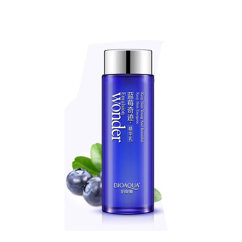 BIOAQUA Miracle Blueberry Beauty Set Hydrating Essence Face Cream Facial Cleanser Brightening BB Cream Essence Emulsion Toner