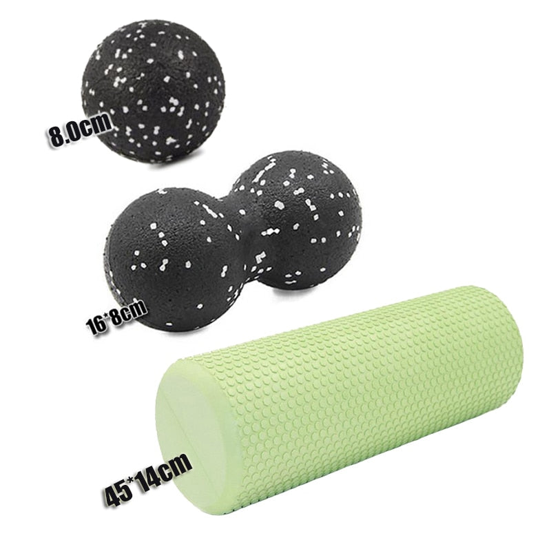 30/45cm Yoga Foam Roller Block Pilate Foam Roller EVA Muscle Roller Self Massage Tool for Gym Pilates Yoga Fitness Gym Equipment