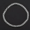Hip Hop Men Chain 15MM Prong Cuban Chain 2 Row Iced Out Men's Necklace Rhinestone Zircon Paved Necklaces For Men
