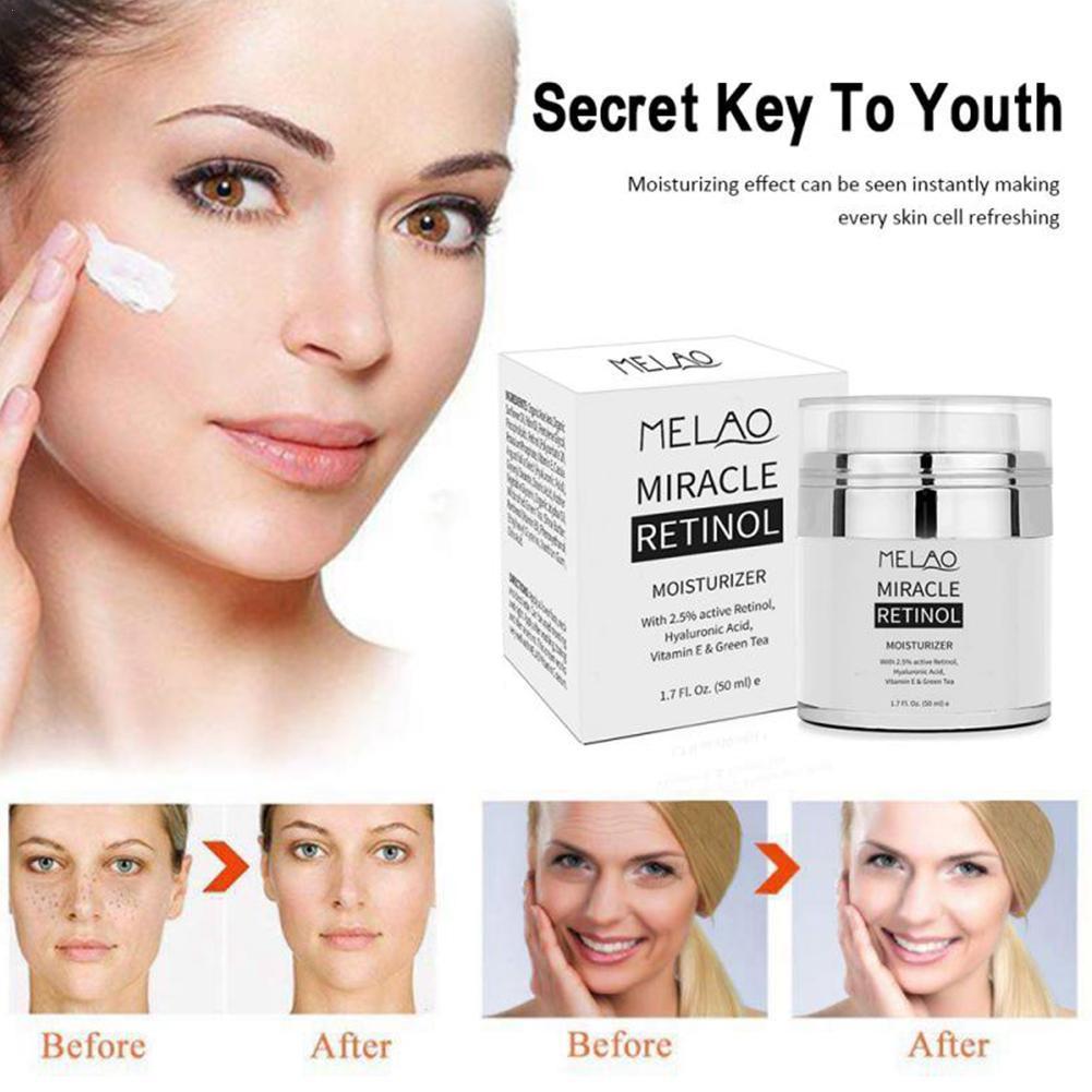 2021 New 50g Day Night Cream Hyaluronic Acid Reduces Wrinkles Fine Lines Face Cream Moisturizer Cream Retinol Cream Products