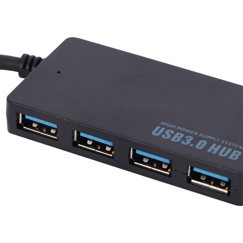 Adapter For Laptop PC High Speed USB 3.0 Hub External 4 Ports Adapter Splitter USB Expander Computer Accessories