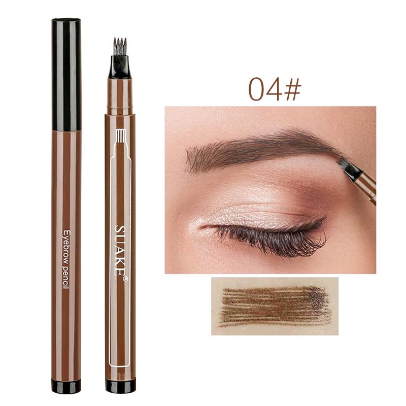 DNM Waterproof Eyebrow Pen Four-claw Eye Brow Tint Fork Tip Eyebrow Tattoo Pencil Long Lasting Easy to use Make-up for women