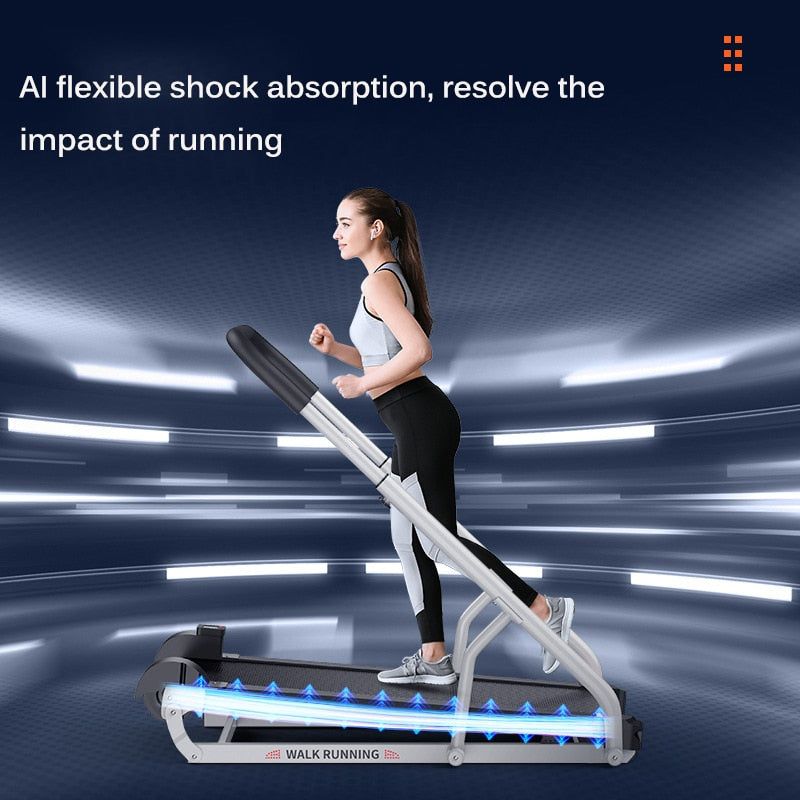 Folding Treadmill Mechanical Running Treadmill Fitness Equipment For Home Sports Gym Training Machine 100kg Bearing HWC