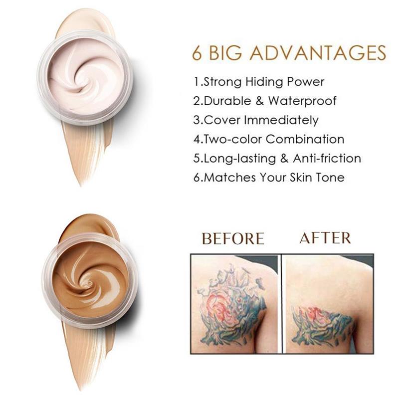 Tattoo Concealer Waterproof Scar Concealer Two-Color Adjustable Acne Concealer Maquillage Make Up Maquillage Femme Concealer