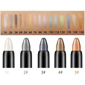 14 Colors Eyeshadow Pencil Cosmetic Glitter Professional Highlighter Eye Shadow Longlasting Waterproof Eyeliner Pen TSLM2